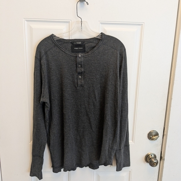 Wings + Horns Classic Cotton Henley - Picture 2 of 5